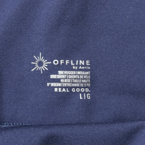 OFFLINE by Aerie The Hugger 5” Bike Shorts Navy Blue High Rise - Picture 3 of 6
